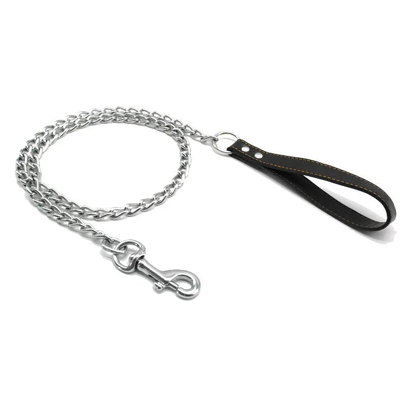 Dog Collar Leather Adjustable Metal Spikes For Large Dogs