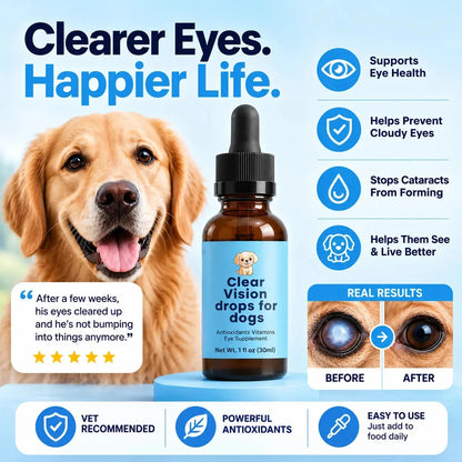 Dog Eye Support Drops Food-Additive Daily Use