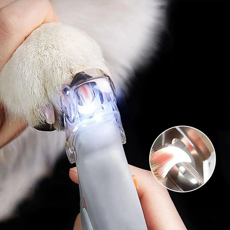 Dog Nail Clipper Safety Sensor & Ergonomic Handle