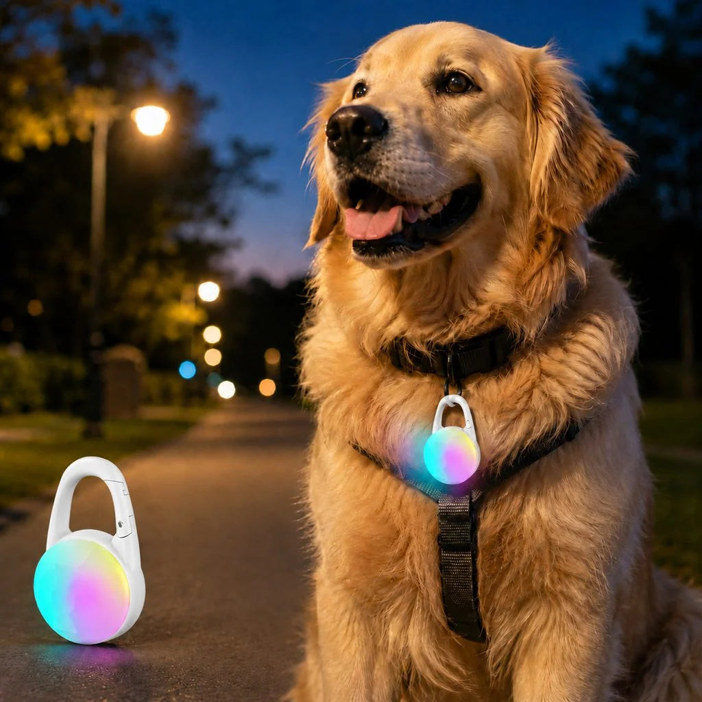 Dog Safety Light Clip-On USB-C Rechargeable IP68 Water-Resistant
