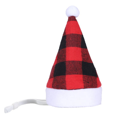 Dog Santa Hat Soft Plush Adjustable Fit