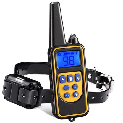 Dog Training Collar Remote Control 875-Yard Range Rechargeable Waterproof