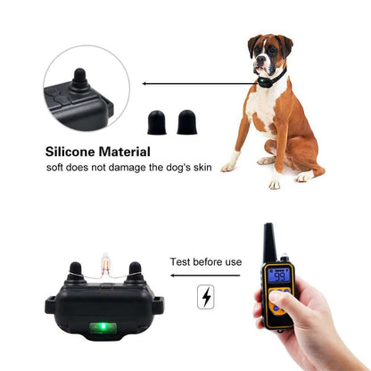 Dog Training Collar Remote Control 875-Yard Range Rechargeable Waterproof