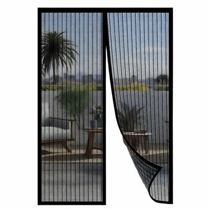 Door Mosquito Net Magnetic Self-Closing Polyester Mesh