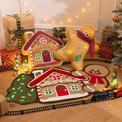 Doormat Gingerbread Design Absorbent & Non-Slip