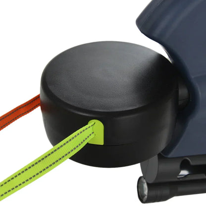 Double Retractable Leash 360° Swivel & LED Light