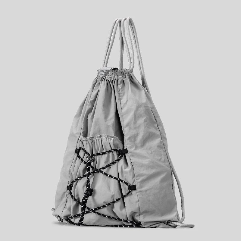 Drawstring Backpack Lightweight Durable Fabric