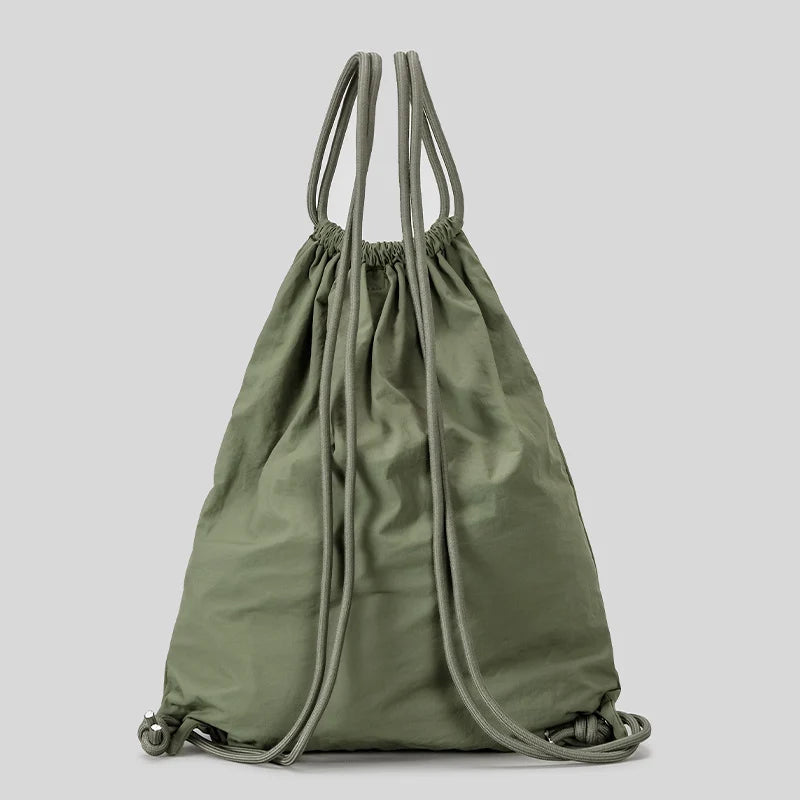 Drawstring Backpack Lightweight Durable Fabric