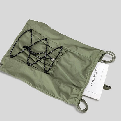 Drawstring Backpack Lightweight Durable Fabric