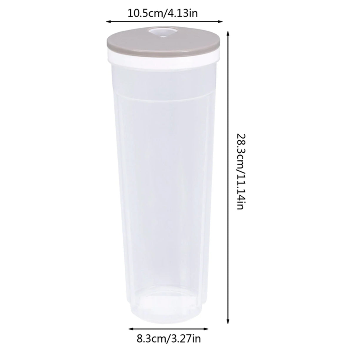 Dry Food Storage Container Rotating Portion-Control Lid