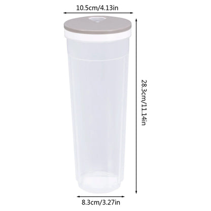 Dry Food Storage Container Rotating Portion-Control Lid