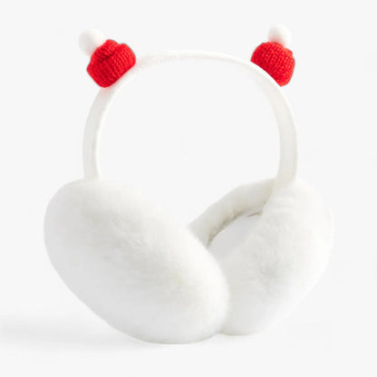 Ear Warmers Foldable Plush Faux Fur Lightweight & Portable