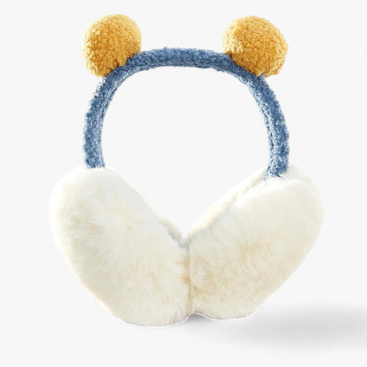 Ear Warmers Foldable Plush Faux Fur Lightweight & Portable