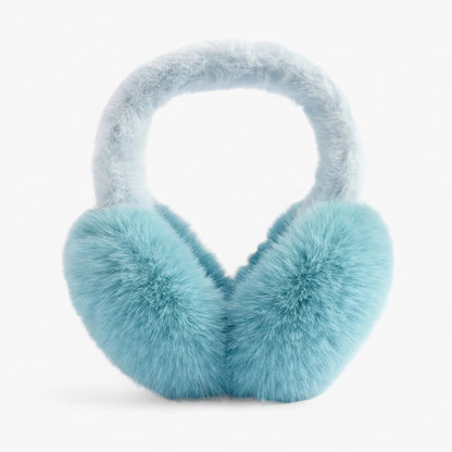Ear Warmers Foldable Plush Faux Fur Lightweight & Portable