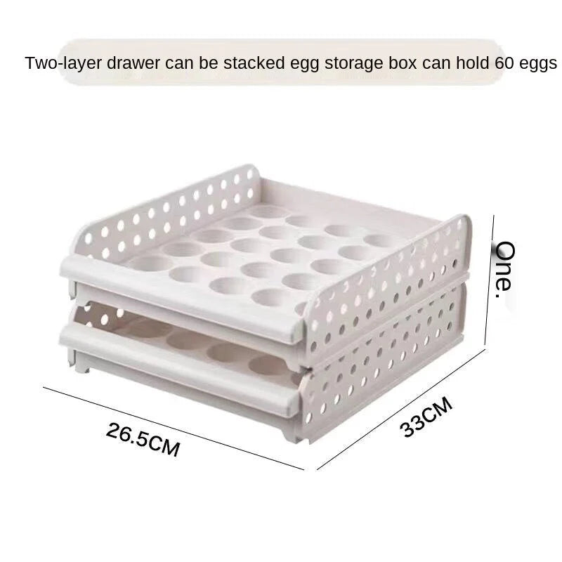 Egg Storage Container Transparent Individual Compartments Carry Handle