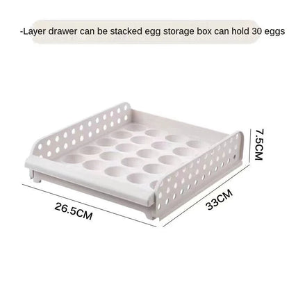 Egg Storage Container Transparent Individual Compartments Carry Handle