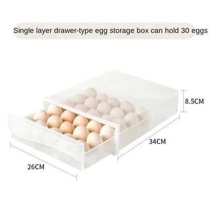 Egg Storage Container Transparent Individual Compartments Carry Handle