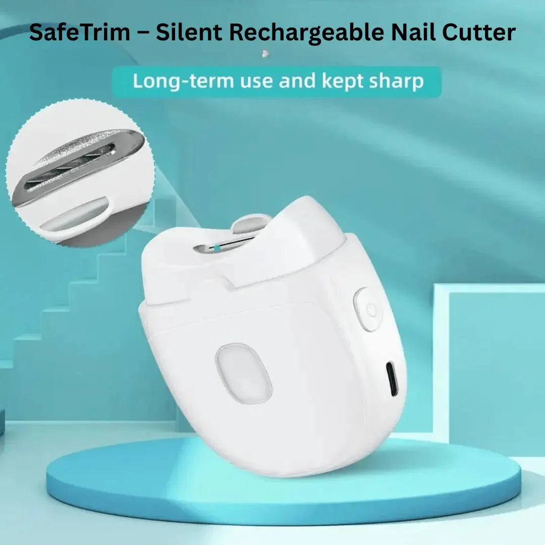 Electric Nail Clipper Guarded Blade LED Light USB-C Rechargeable