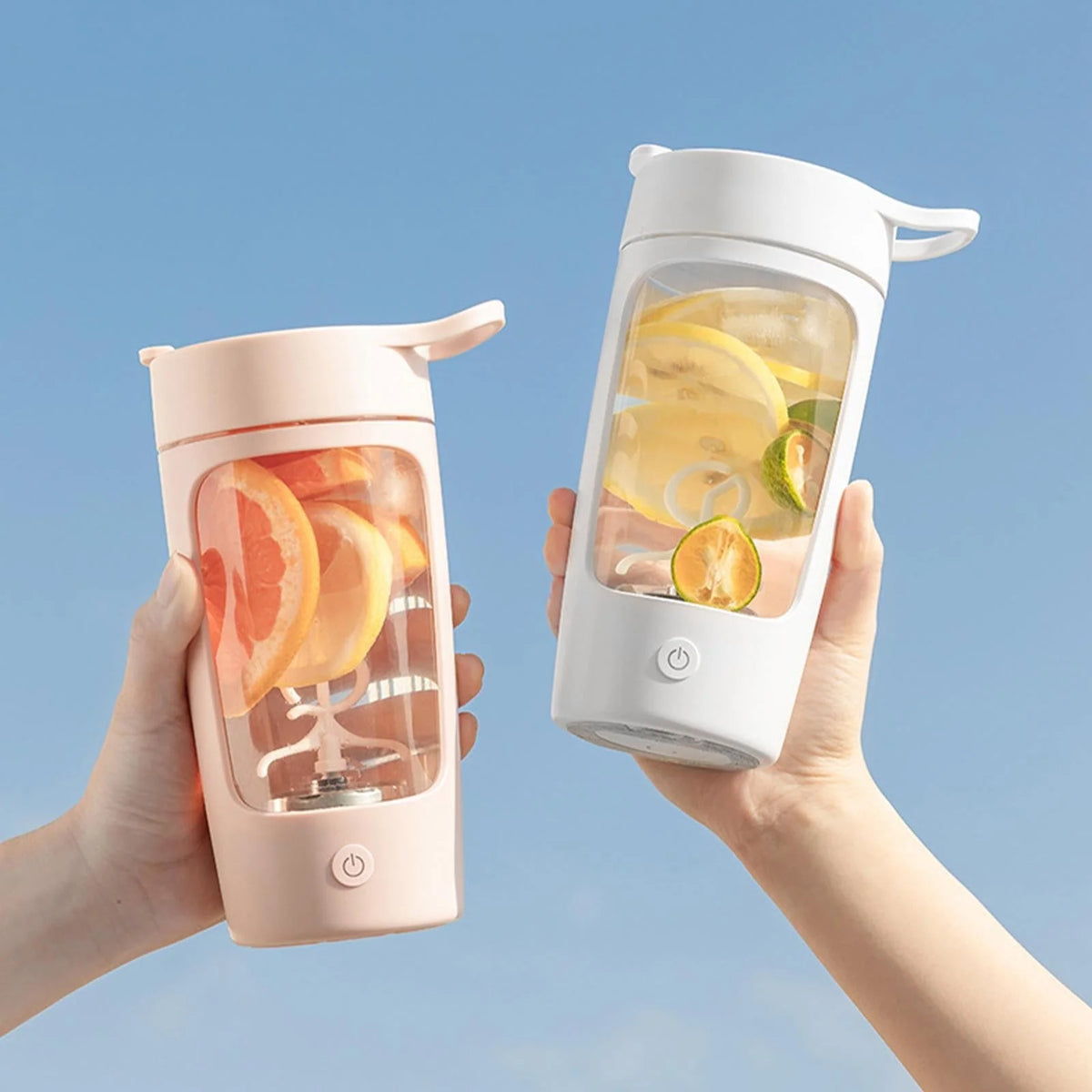 Electric Protein Shaker Bottle Automatic Mixing Leakproof 22 Oz