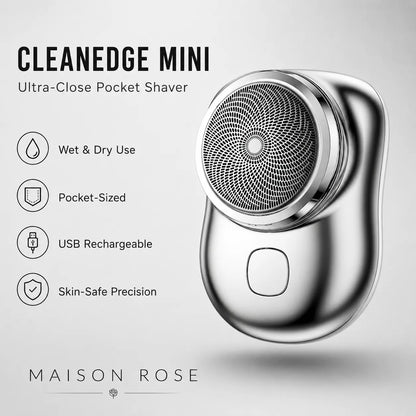Electric Shaver Compact Waterproof Wet & Dry USB Rechargeable