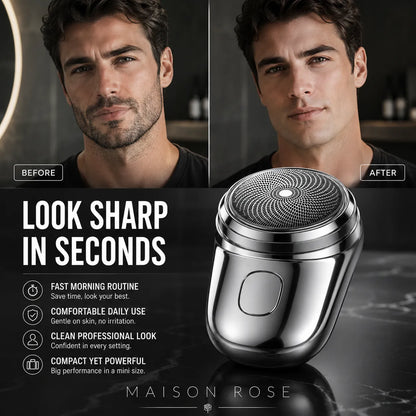 Electric Shaver Compact Waterproof Wet & Dry USB Rechargeable