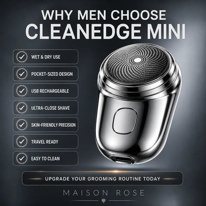 Electric Shaver Compact Waterproof Wet & Dry USB Rechargeable