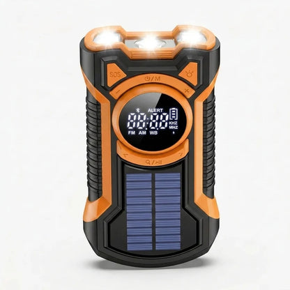 Emergency Radio Solar & Hand-Crank Charging 5000mAh Power Bank