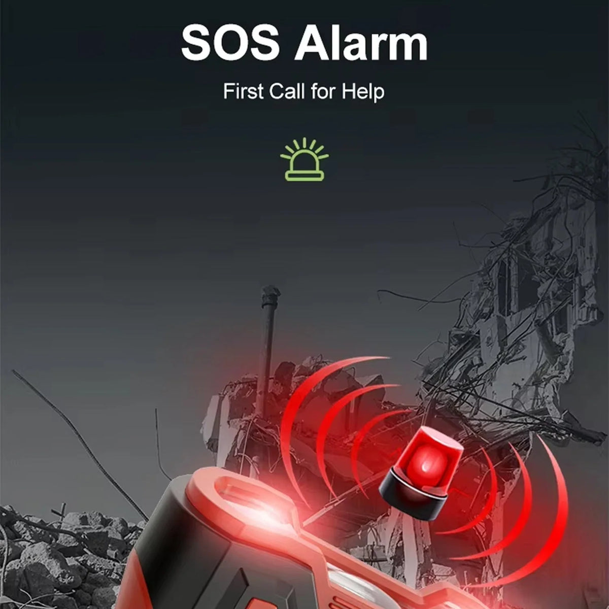 Emergency Radio Solar & Hand-Crank Charging 5000mAh Power Bank