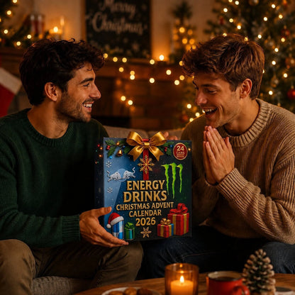 Energy Drink Advent Calendar 24-Day Countdown 24 Unique Designs