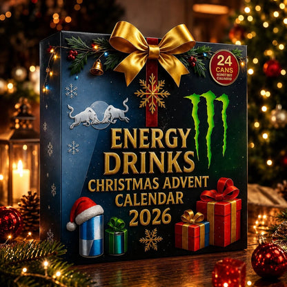 Energy Drink Advent Calendar 24-Day Countdown 24 Unique Designs