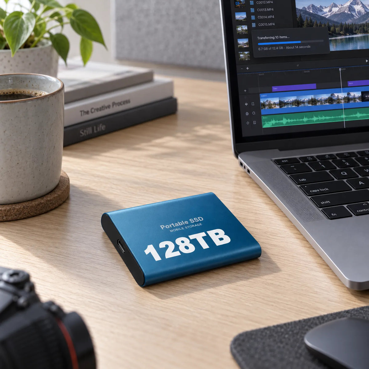 External SSD 128 TB Portable Shock-Resistant