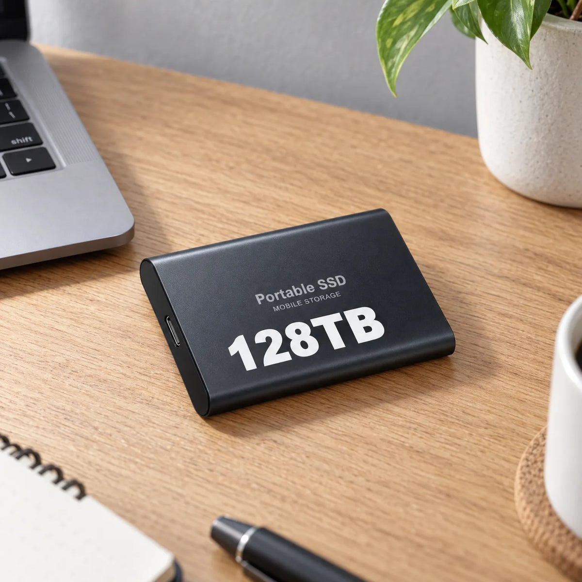 External SSD 128 TB Portable Shock-Resistant
