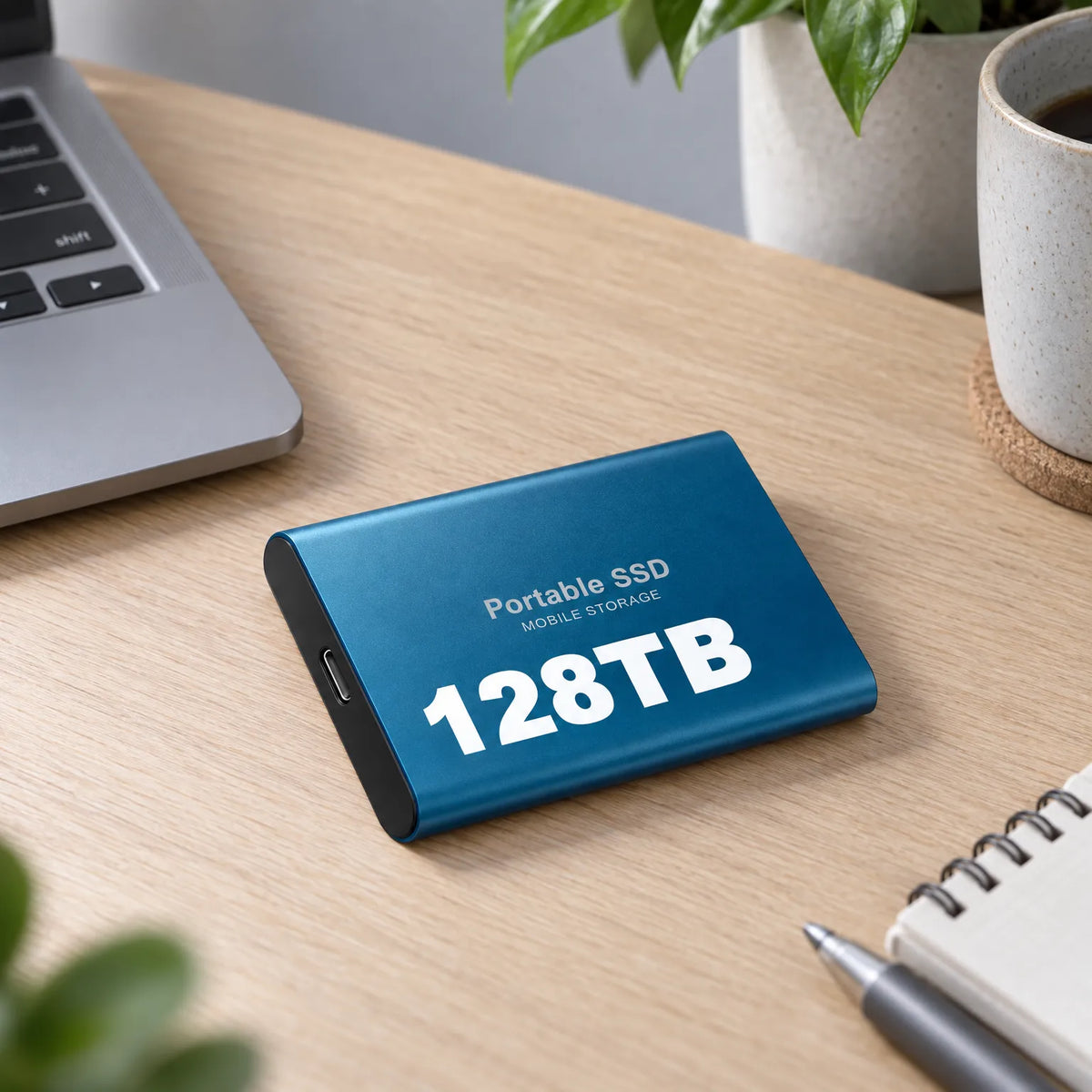 External SSD 128 TB Portable Shock-Resistant