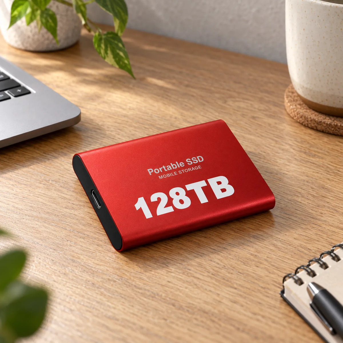 External SSD 128 TB Portable Shock-Resistant