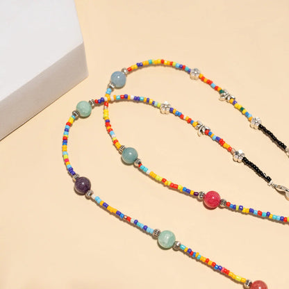 Eyeglass Chain Colorful Beaded Adjustable Fit
