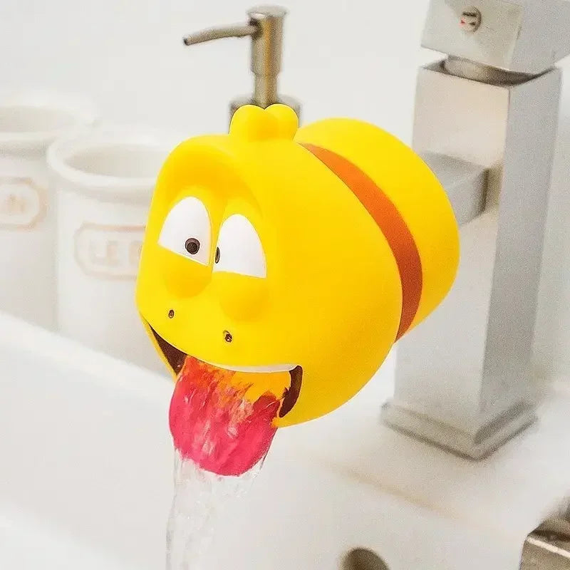 Faucet Extender Cartoon Bug Soft Silicone Base