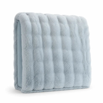 Faux Fur Machine Washable Travel Throw Blanket