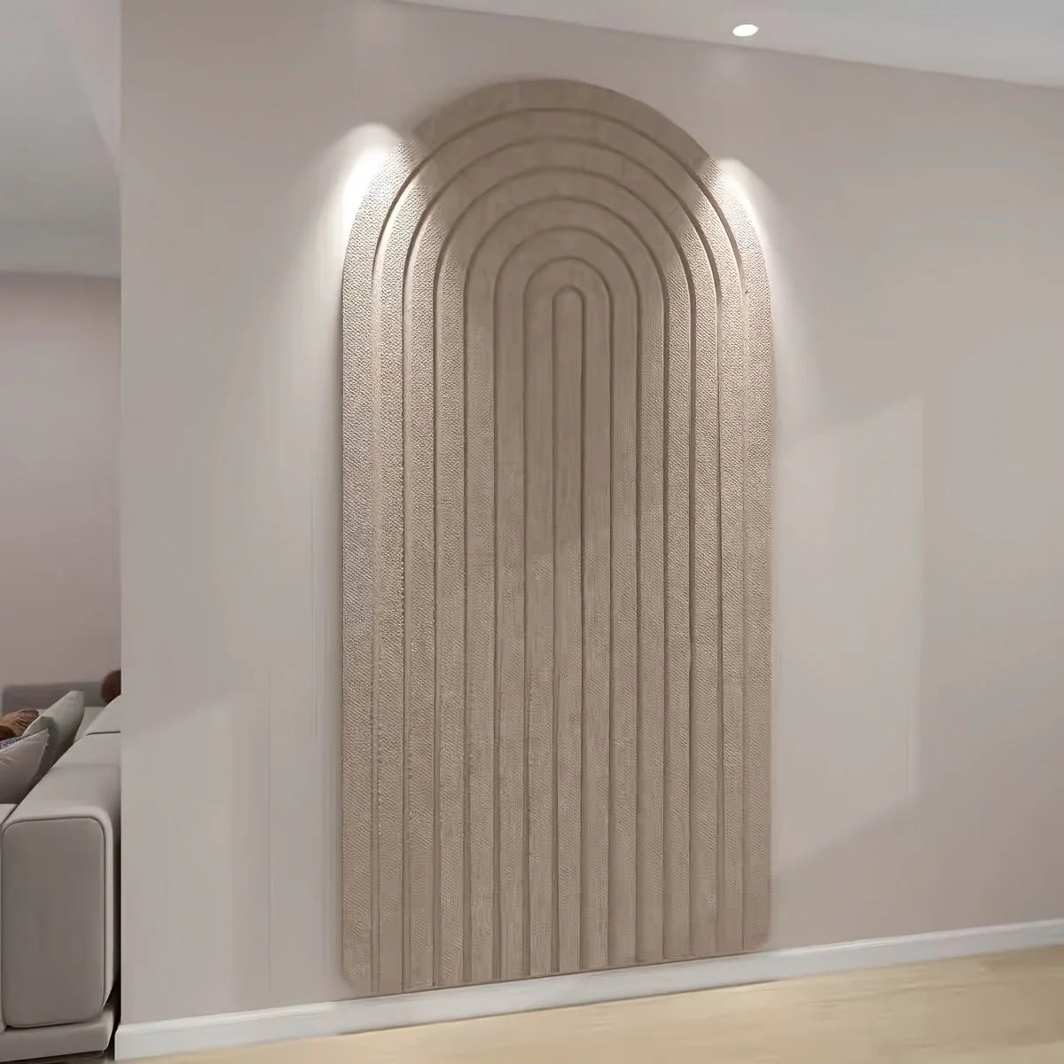 Felt Pin Board Self-Adhesive Curved Striped Design
