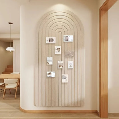 Felt Pin Board Self-Adhesive Curved Striped Design