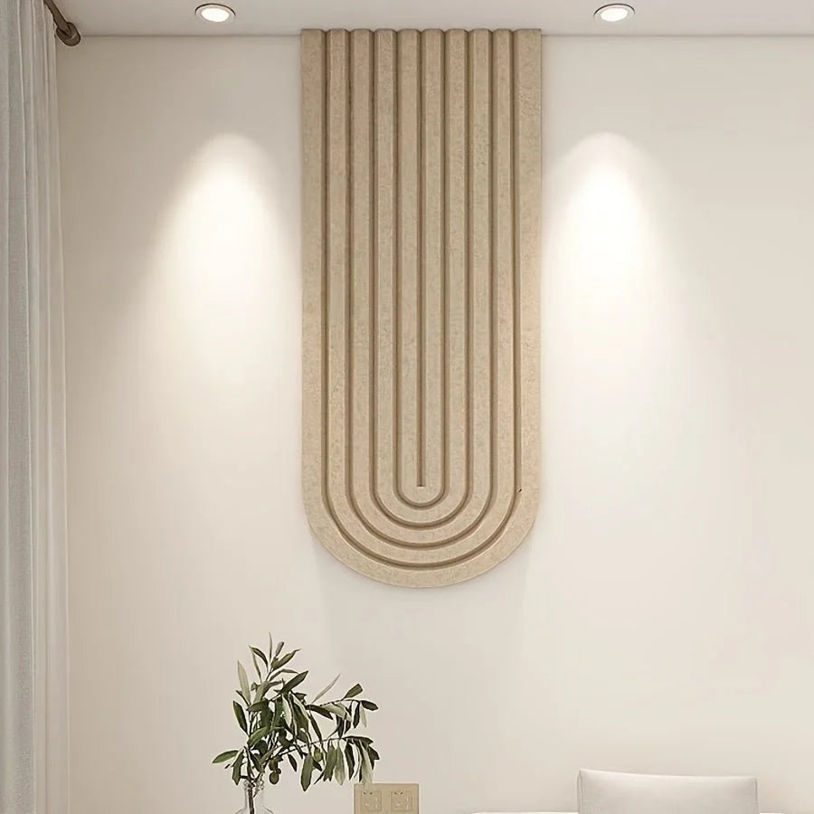 Felt Pin Board Self-Adhesive Curved Striped Design