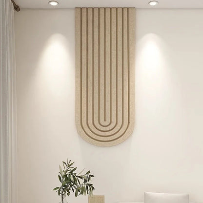 Felt Pin Board Self-Adhesive Curved Striped Design
