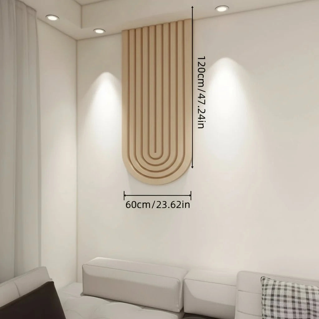 Felt Pin Board Self-Adhesive Curved Striped Design