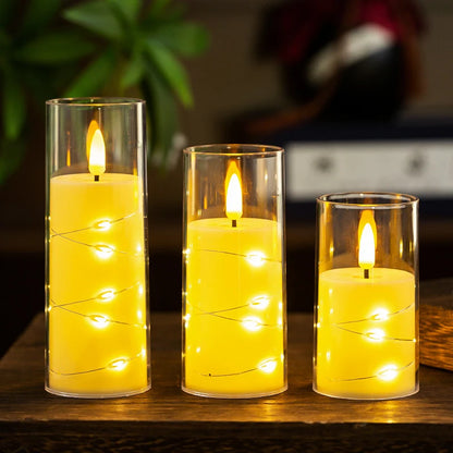 Flameless Candle Realistic Flicker Child & Pet Safe