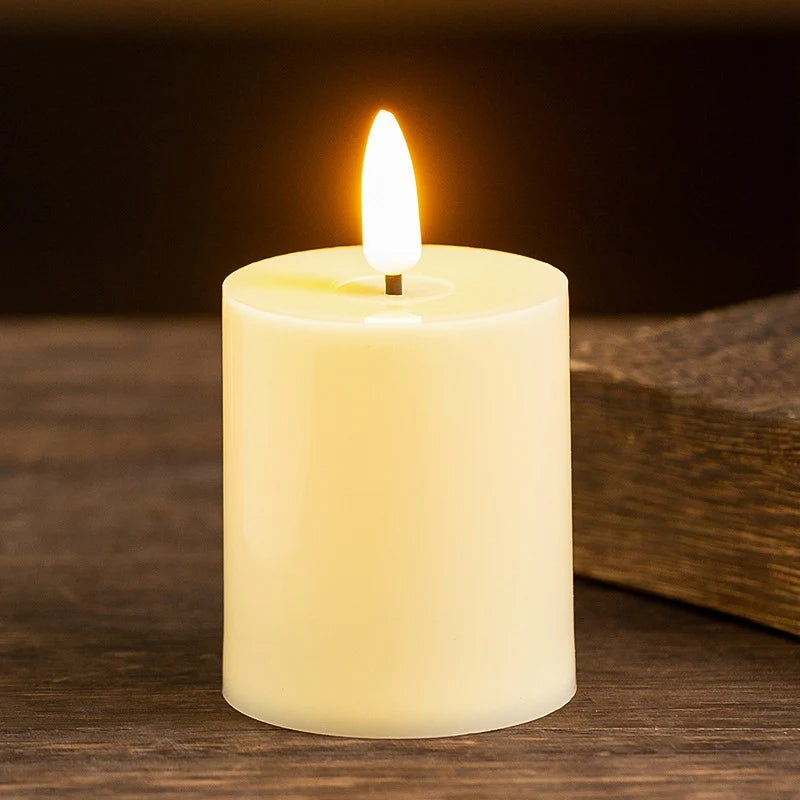 Flameless Candle Realistic Flicker Child & Pet Safe