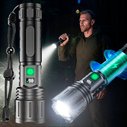 Flashlight Rechargeable Aluminum Long-Range Beam