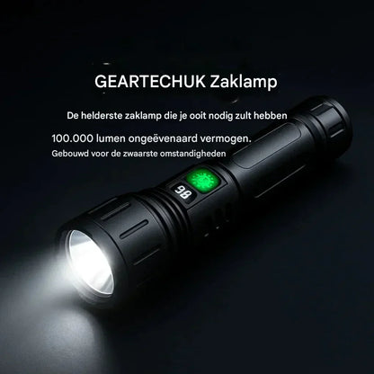 Flashlight Rechargeable Aluminum Long-Range Beam