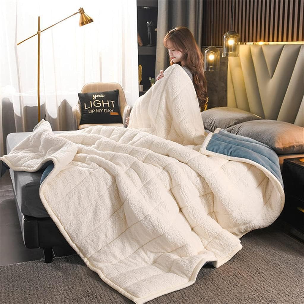 Fleece Blanket Double-Layer Thermal Machine Washable
