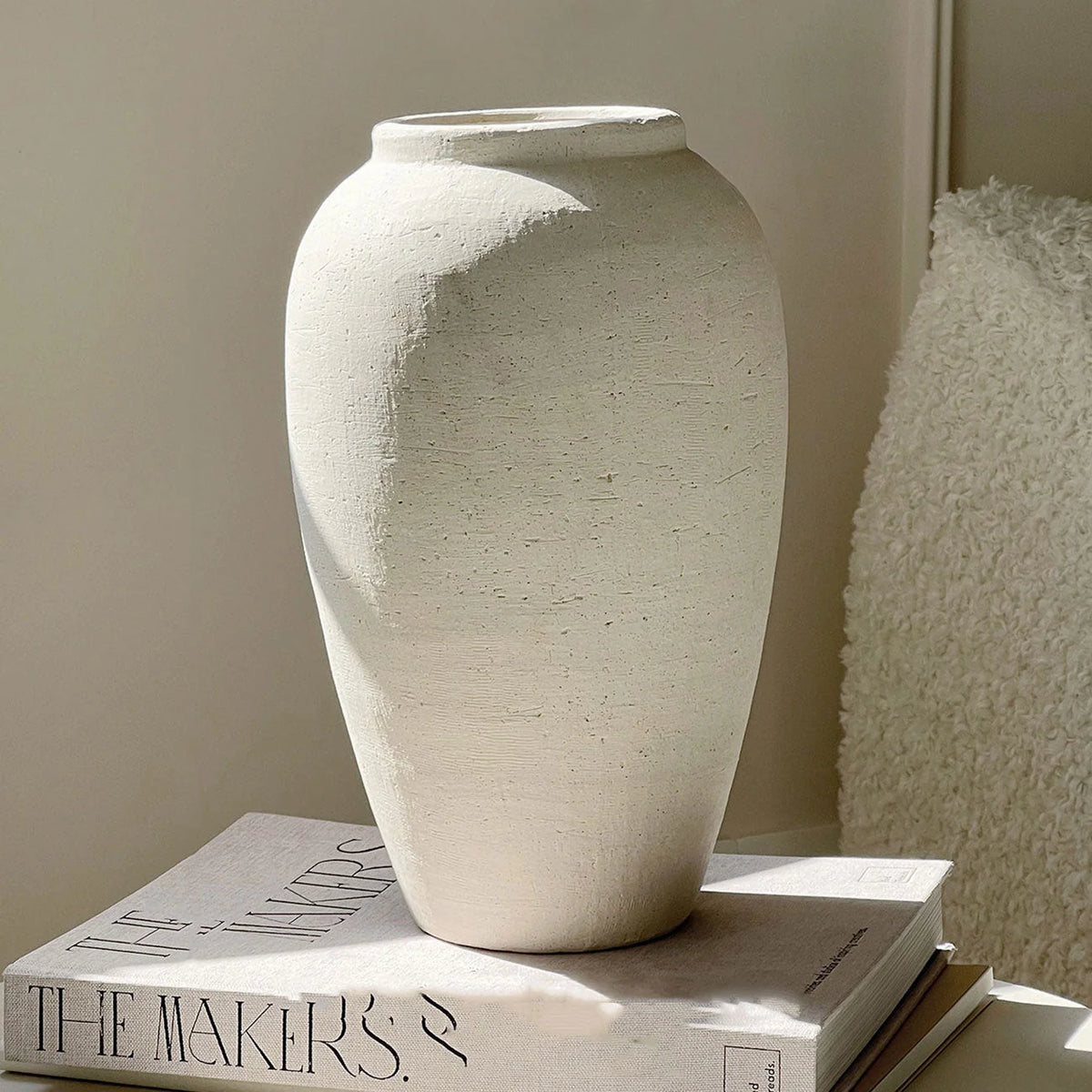 Flower Pot Ceramic Rustic Textured