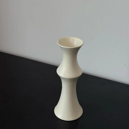 Flower Vase Sculptural Glossy Ceramic