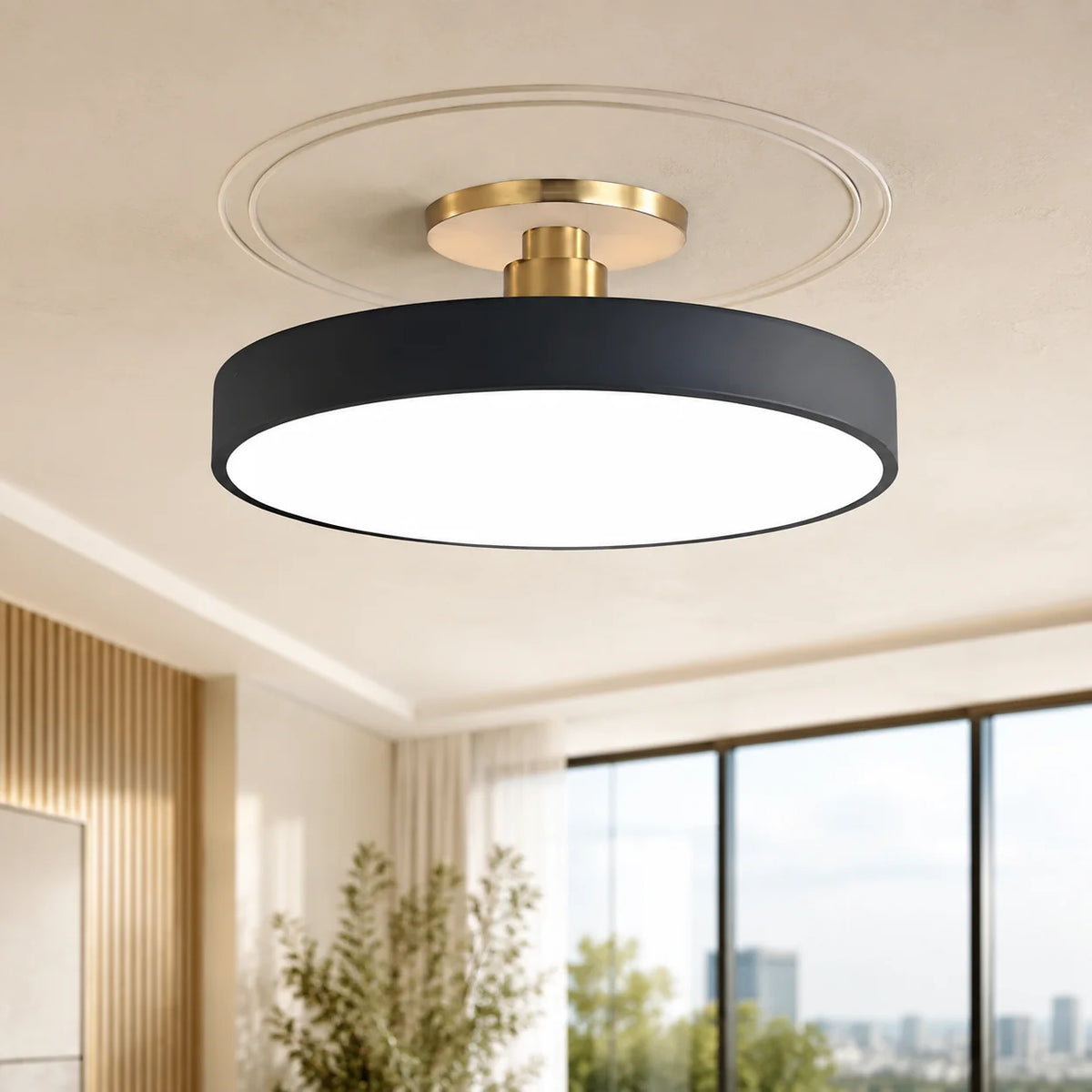 Flush Mount Ceiling Light LED Glare-Free Acrylic Diffuser